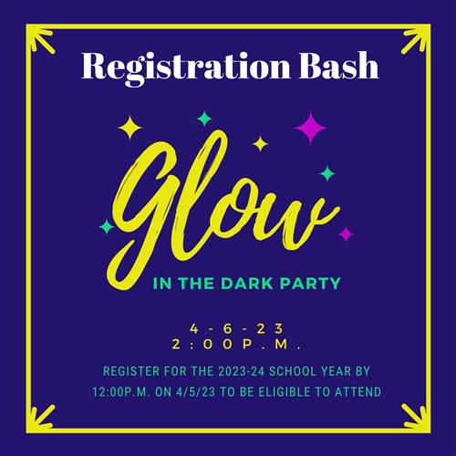Registration Bash will be held on Thursday, April 6th